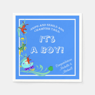 Servilleta De Papel Crawfish Cajun Baby Boy