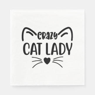SERVILLETA DE PAPEL CRAZY CAT LADY