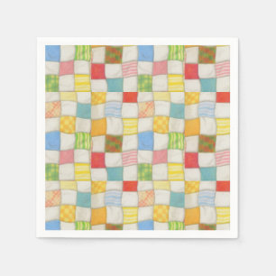 Servilleta De Papel CRAZY QUILT Standard Cocktail Paper Napkins