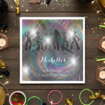 Crazy retro psicodélico cumpleaños disco