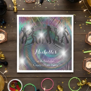 Servilleta De Papel Crazy retro psicodélico cumpleaños disco