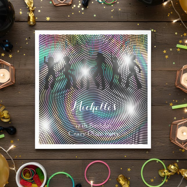 Servilleta De Papel Crazy retro psicodélico cumpleaños disco (Subido por el creador)