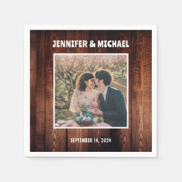 Servilleta De Papel Crea tu propia foto de novios y novias de boda