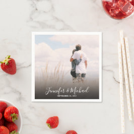 Servilleta De Papel Crea tu propia foto de novios y novias en la boda