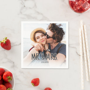 Servilleta De Papel Crea tu propia foto personalizada de pareja