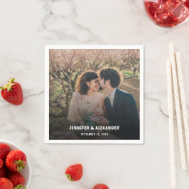 Servilleta De Papel Crea tu propio boda de fotos de novia y novio