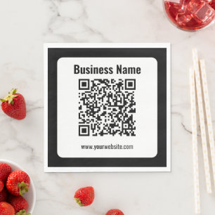 Servilleta De Papel Crea tu propio código QR Transparente