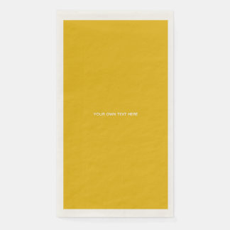 Servilleta De Papel Crea tu propio diseño amarillo personalizado