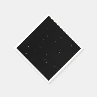 Servilleta De Papel Crea tu propio evento negro Little Stars