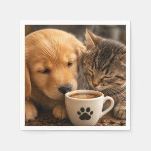 Servilleta De Papel Crea tu propio perro y gato personalizado