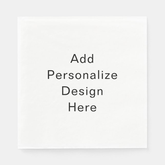 Servilleta De Papel crea tu propio personalizado (Anverso)