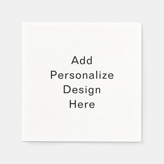 Servilleta De Papel crea tu propio personalizado (Anverso)