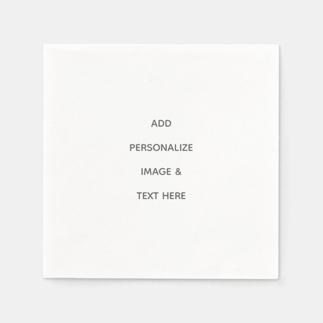 Servilleta De Papel Crea tu Propio Personalizado (Anverso)