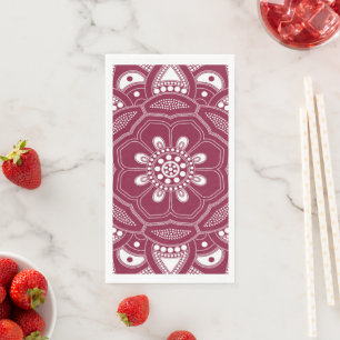 Servilleta De Papel Creación de Mandala, todos los puntos para un 8