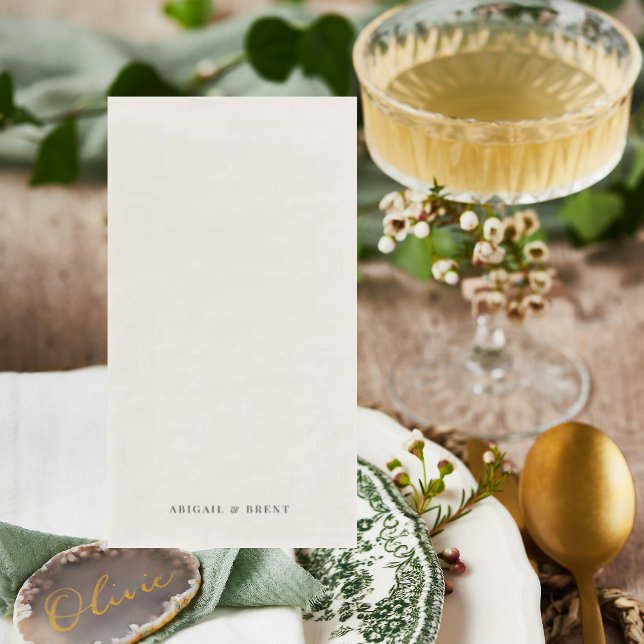 Servilleta De Papel Cream Boda personalizado (Subido por el creador)