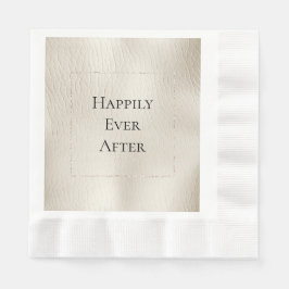 Servilleta De Papel Cream Faux Leather