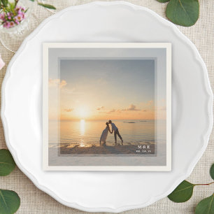 Servilleta De Papel Crear su propia foto de Boda memorable Personaliza