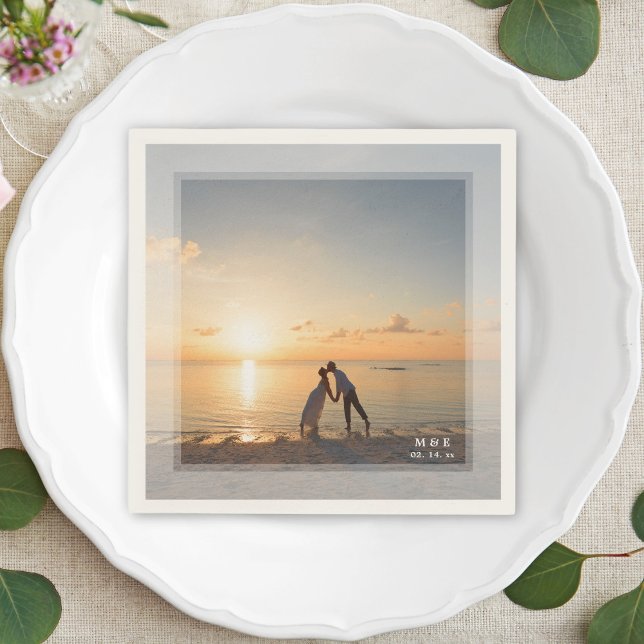 Servilleta De Papel Crear su propia foto de Boda memorable Personaliza (Subido por el creador)