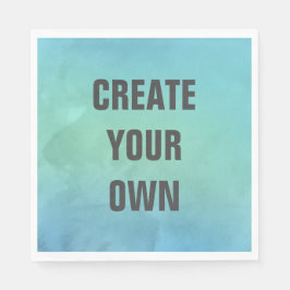 Servilleta De Papel Crear su propia pintura de color turquesa