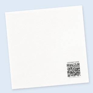 Servilleta De Papel Crear su propio código QR   Blanco y negro