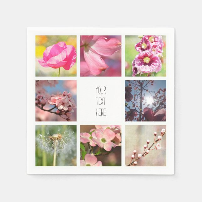 Servilleta De Papel Crear su propio Collage de fotos (Anverso)