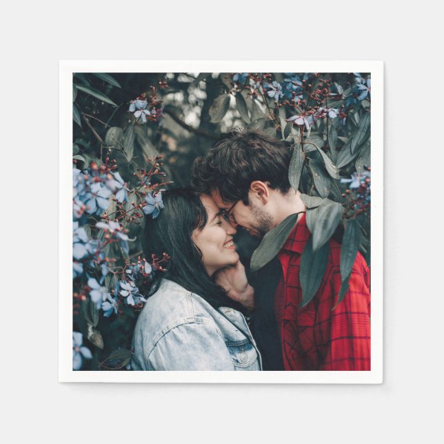Servilleta De Papel Crear tu propia foto de pareja (Anverso)