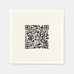 Servilleta De Papel Crear un código QR instantáneamente   Editable fue