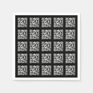 Servilleta De Papel Crear un modelo de código QR en mosaico   Color ed