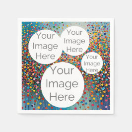 Servilleta De Papel crear una plantilla de texto de foto de papel prop