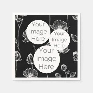 Servilleta De Papel crear una plantilla de texto de foto de papel prop