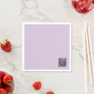 Servilleta De Papel Create a QR Code | Pale Lavender Violet