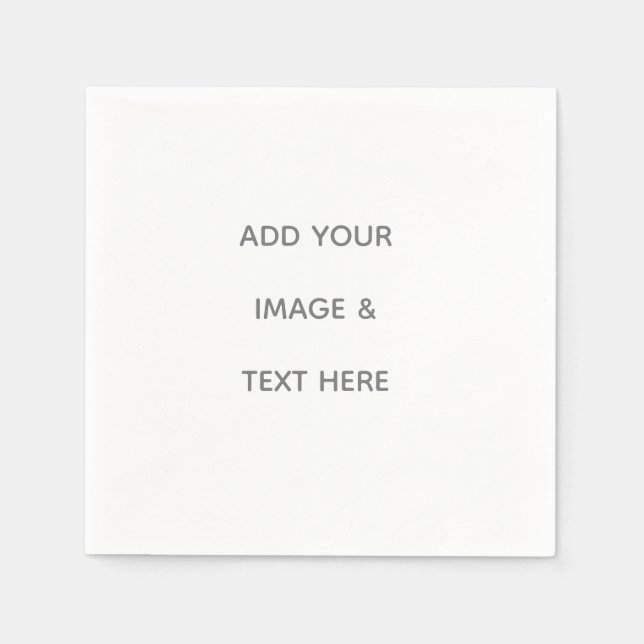 Servilleta De Papel Create Your Own white  (Anverso)