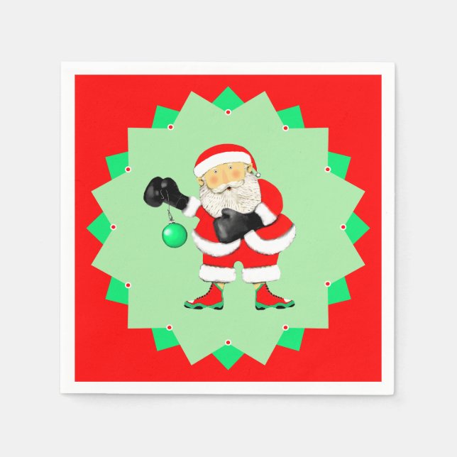 Servilleta De Papel Creative Boxing Christmas Holiday (Anverso)