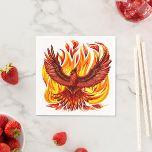 Servilleta De Papel Creatura mitológica inmortal de Phoenix