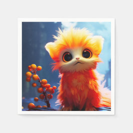 Servilleta De Papel Creatura naranja