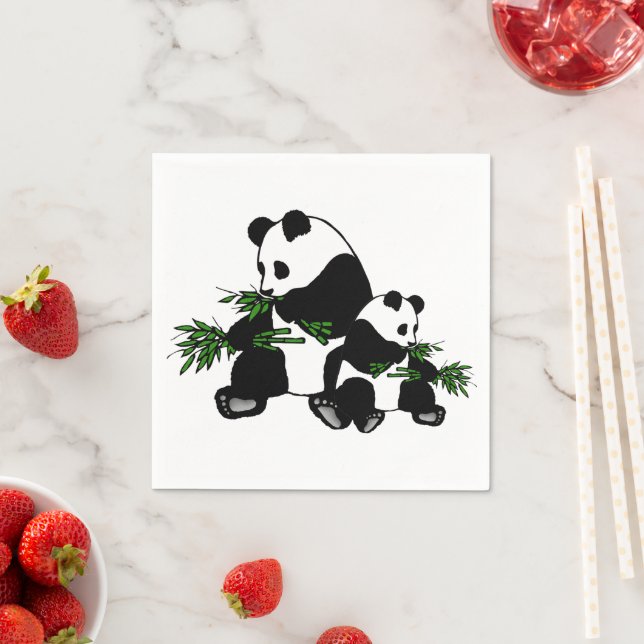 Servilleta De Papel Creciendo panda (In situ)