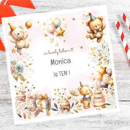 Servilleta De Papel Creemos claramente que los niños de osos de peluch