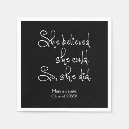 Servilleta De Papel Creía Que Podía Graduarse