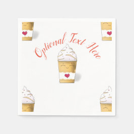 Servilleta De Papel Crema Latte & Whipped (Amarillo)