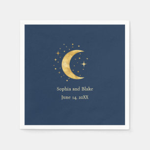 Servilleta De Papel Crescent Moon Starry Night Boda