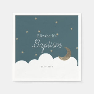 Servilleta De Papel Crescent Moon & Stars Naval Baptism Napkins