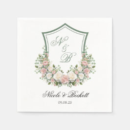 Servilleta De Papel Crest Floral Rosa