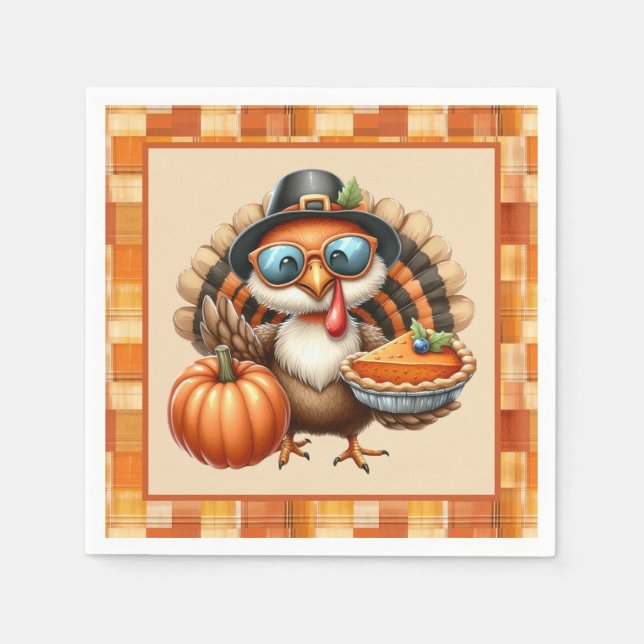 Servilleta De Papel Cría de calabaza (Anverso)