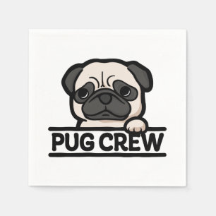 Servilleta De Papel CRIADA DE PUG - Gracioso y lindo regalo de amante