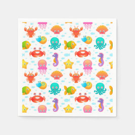 Servilleta De Papel Criaturas marinas