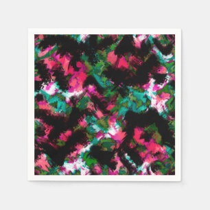 Servilleta De Papel Crimen abstracto negro