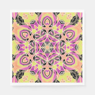 Servilleta De Papel Crimson , mandala multicolor