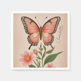 Servilleta De Papel Crimson Serenade Personalizada