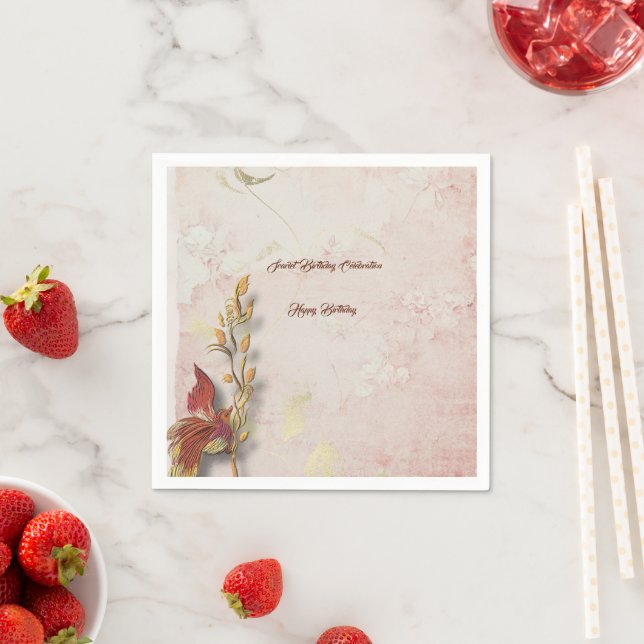 Servilleta De Papel Crimson susurra papel de 40 años (In situ)