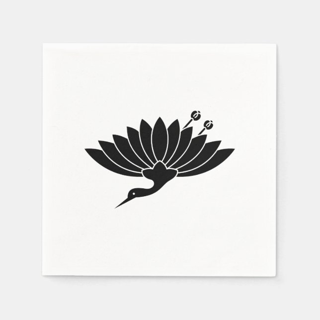 Servilleta De Papel Crisantemo en forma de grana (Anverso)